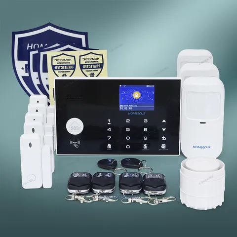 HOMSECUR Wireless&Wired 4G Home Security Alarm System With Multi-Languages Menu