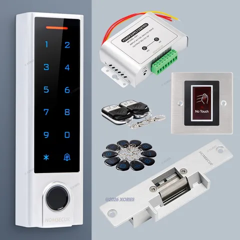 HOMSECUR IP66 APP WIFI RFID Access Control Set NC Strike Lock
