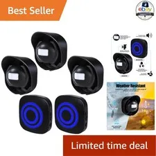 Wireless Driveway Alarm 328ft Range Motion Sensor Outdoor Security System