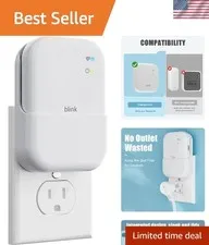 2-in-1 Outlet Wall Mount & Charger for Blink Sync Module XR - Easy Install!