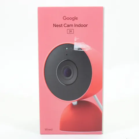 Google Nest Cam Indoor 2K Network Camera Wired 3rd Gen In Berry GA09974-US