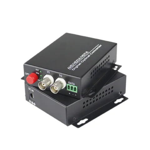 2CH Video Fiber Optical Media Converter Composite Analog Transmitter Receiver