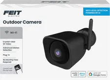 Plug-In Outdoor Security Camera, 2K HD, Advance Motion Detection, 2.4Ghz Wi-Fi,