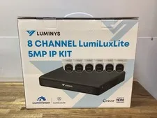 NEW Luminys K56-8L1A2 8-Channel UHD 4K NVR with 2TB HDD & Six 5MP Cameras