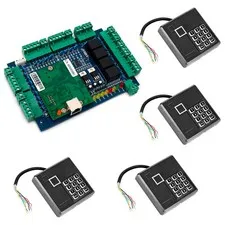 Access Control Board 4 Door Gate 125KHz RFID Reader Keypad WG26 Network Panel