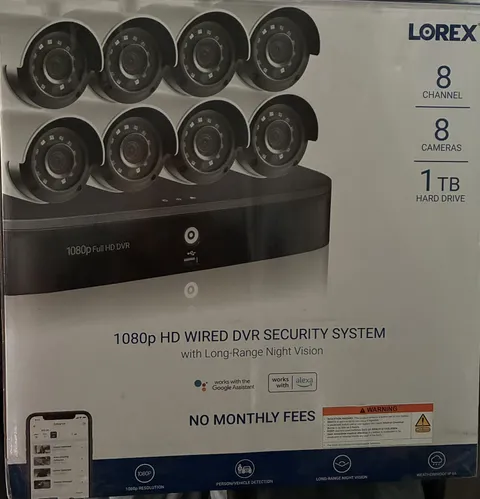 Lorex D24281B-2NA8-E 8 Channel DVR with 8 Camera System