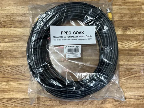 50'  PAN PACIFIC  COAX RG-59+DC  POWER PATCH CABLE