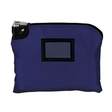 Locking Deposit Bag Laminated Nylon Royal Blue 15 x 11 2 Keys Included HIPAA ...