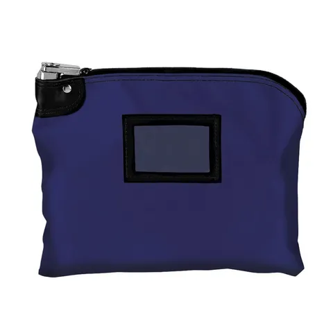 Locking Deposit Bag Laminated Nylon Royal Blue 15 x 11 2 Keys Included HIPAA ...