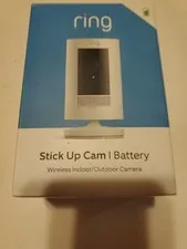Ring Stick Up Cam Battery Indoor Outdoor Security Camera White  New
