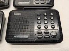 Wuloo Intercoms Wireless – 1 Mile Range • 10-Channel • 4 Pack (Barely Used)