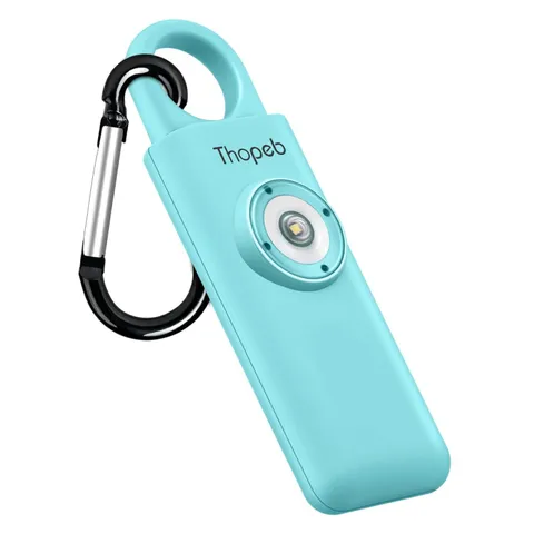 Lightweight Keychain Safety Siren with Pull-Pin Activation - Ideal for Women