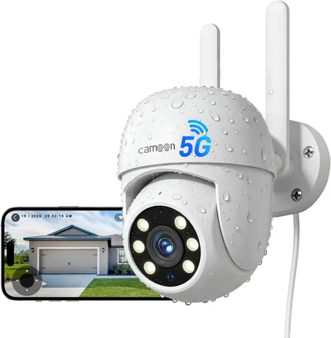 Wifi Security Camera Outdoor Wired, Camera for Home Security | 2.4/5Ghz Wifi, Au