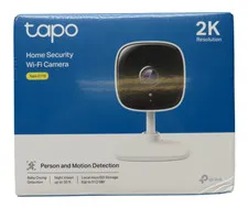 TP-LINK Tapo 2k Indoor Security Wi-Fi Camera, Tapo C110 Night Vision, White