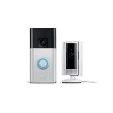 Ring Starter Set with Battery Doorbell and Indoor Cam: Security Wi-Fi System