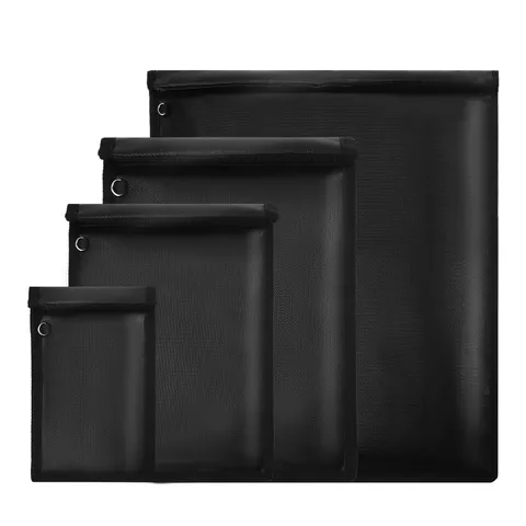 Faraday Bag 4 Pack – Waterproof & Fireproof Signal Blocking Pouch for Laptop,...