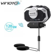 Vimoto V8 Motorcycle Helmet Bluetooth Headset Intercom 850mAh 10-13Hr Music