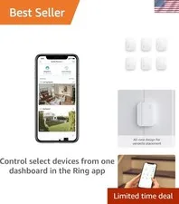 Alarm Contact Sensor 6-Pack - 2nd Gen | Monitor 6 Doors or Windows | Instant ...