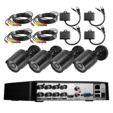 8CH H.265+ DVR and 4 x 1920TVL 2MP Home CCTV Cameras Security Camera System