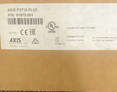 AXIS P3715-PLVE IP/Network Wired Network Camera, MPN 01970-001
