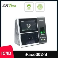 ZKTeco iFace302-S Time Fingerprint Facial Recognition Access Control Terminal
