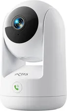 2K 360° Indoor Security Camera, Dual-Band Wifi Pet Cam | 5Ghz/2.4Ghz Wifi, Phone