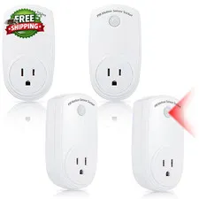 4 Pieces Motion Sensor Sockets Indoor Plug in Sensor Light Control Switch 120