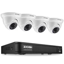 ZOSI DVR 1080p Waterproof Security Camera System CCTV Outdoor IR Night Vision