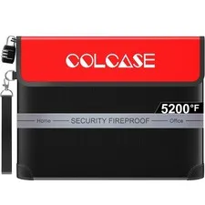 Fireproof Document Bag 5200℉ Heat Insulated Waterproof Fireproof