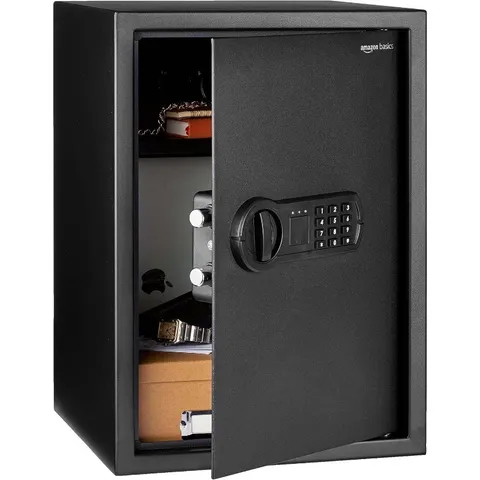 Steel Home Security Safe Box with Electronic Keypad Lock for Documents, Jewelry