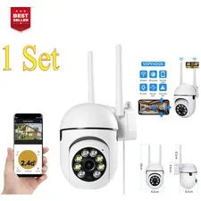 8MP Wi-Fi PTZ Security Camera 4X Zoom Night Vision Two-Way Audio