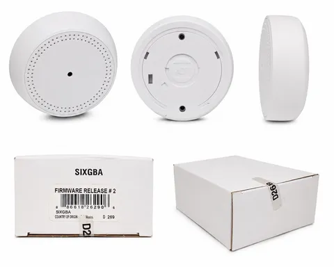 ADT SIXGBA Wireless Glass Break Detector Alarm Sensor White Home Security