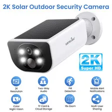 Wansview 2K Solar Camera Outdoor Wireless WiFi Cameras for Home Security
