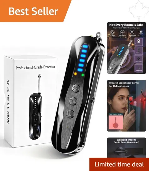 Infrared Camera Finder and GPS Tracker Detector for Travel & Office Use