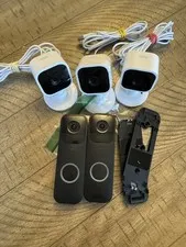5 Piece Blink Video Doorbell Gen2 with Indoor/Mini Cam Bundle Used