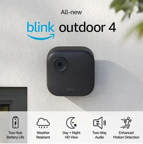 NEW Blink Outdoor 4 (4th Gen) Wireless HD Security Add-On Camera -No Sync Module