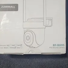 Zumimall 5MP Wht PTZ Security Camera Alexa Compatible NEW