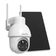 ANRAN 5MP Wireless Outdoor Security Camera Solar Powered Pan/Tilt 2 Way Audio IR