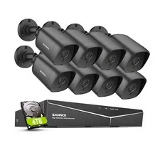 SANNCE 5in1 8CH DVR HD 5MP Video Security Camera System Oudoor EXIR Night Vision