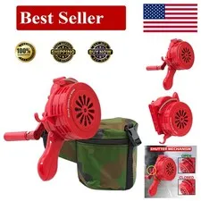 Manual Portable Alarm Siren - 110 Db Loud Alert, Emergency Preparedness
