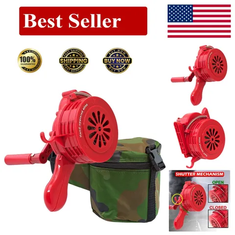 Manual Portable Alarm Siren - 110 Db Loud Alert, Emergency Preparedness