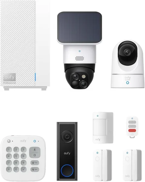 eufy E10 Security System 9pc No Fee 4G Backup 24hr Battery