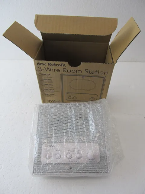M&S Systems DMC3RS 3-Wire Room Station & Box for DMC Intercom System NEW