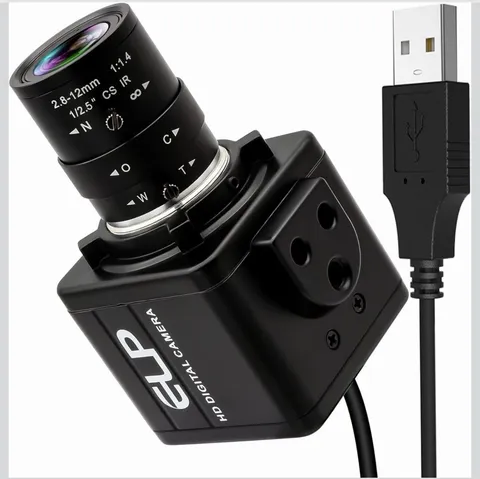 ELP 720P B/W Global Shutter High Speed USB Camera With 2.8-12mm Varifocal Lens