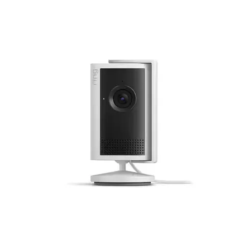 Ring Indoor Cam Plus Plug-In White Retinal 2K Wi-Fi Security Camera 4x Zoom NEW