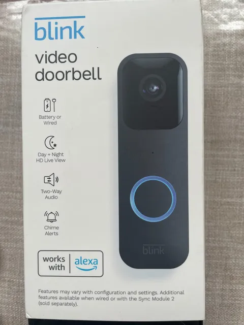 Blink Video Doorbell Black NEW IN BOX