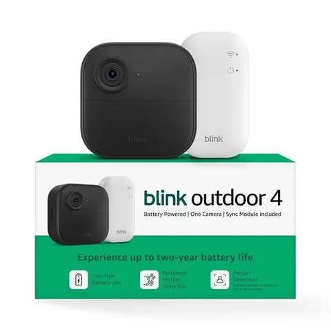 2023 Blink-Outdoor 4 (4th Gen) with Sync Module Core - Black(B0B1N7LJD3)