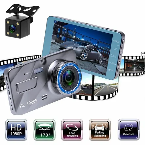 4" 1080P HD Car DVR Dash Cam Vehicle Camera Video Recorder Night Vision G-Sensor