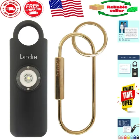 She’s Women’s Personal Safety Alarm – 130dB Siren & Strobe Light Keychain