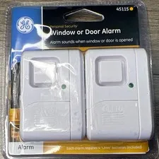 GE 45115 Personal Security Window Door Alarm 2 Pack (F22)
